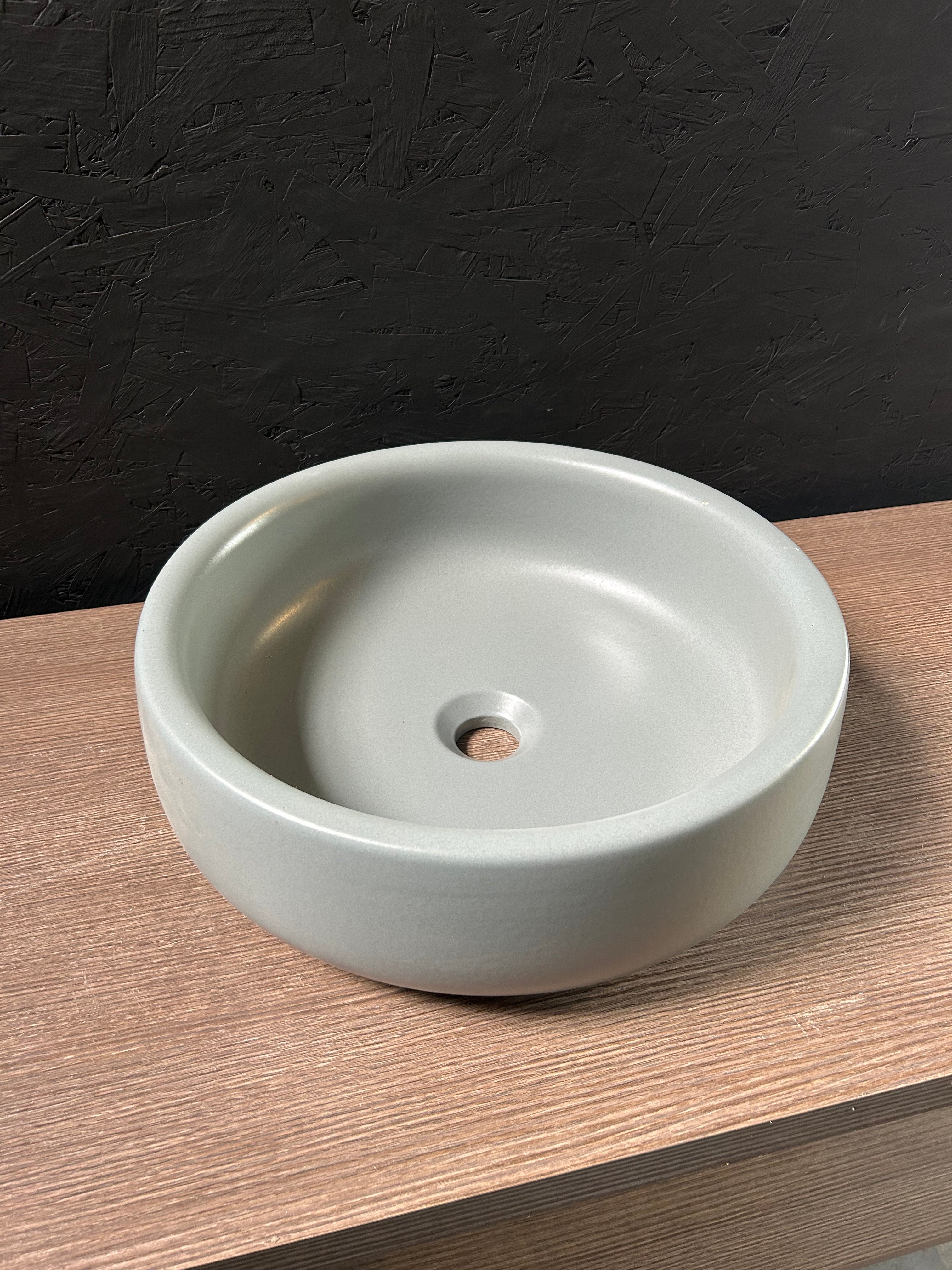 FLAMINIA BONOLA surface-mounted or suitable for mounting on foot washbasin 46 cm lava grey LAVA
