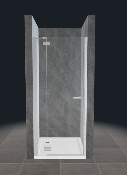 DUKA Gallery 3000 draaideur voor niche 1355-1390mm