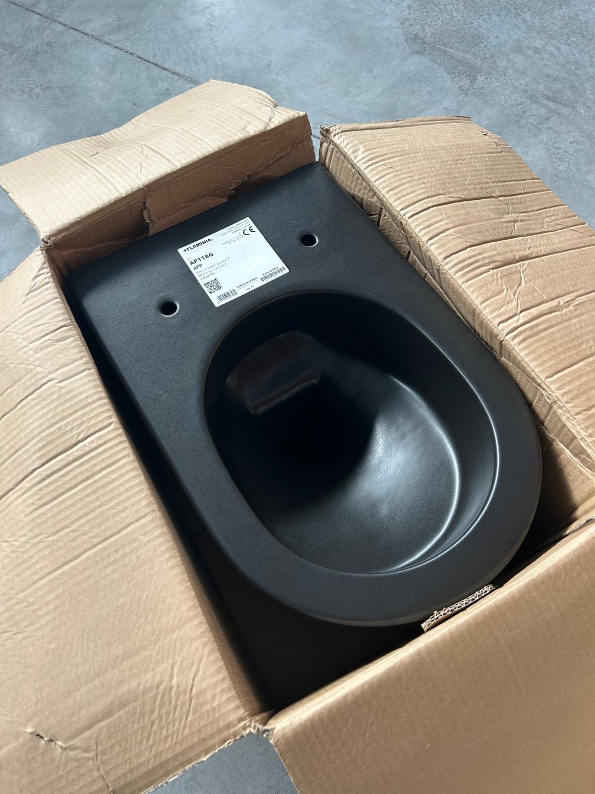 FLAMINIA APP GOCLEAN hang rimless toilet GRAPHITE